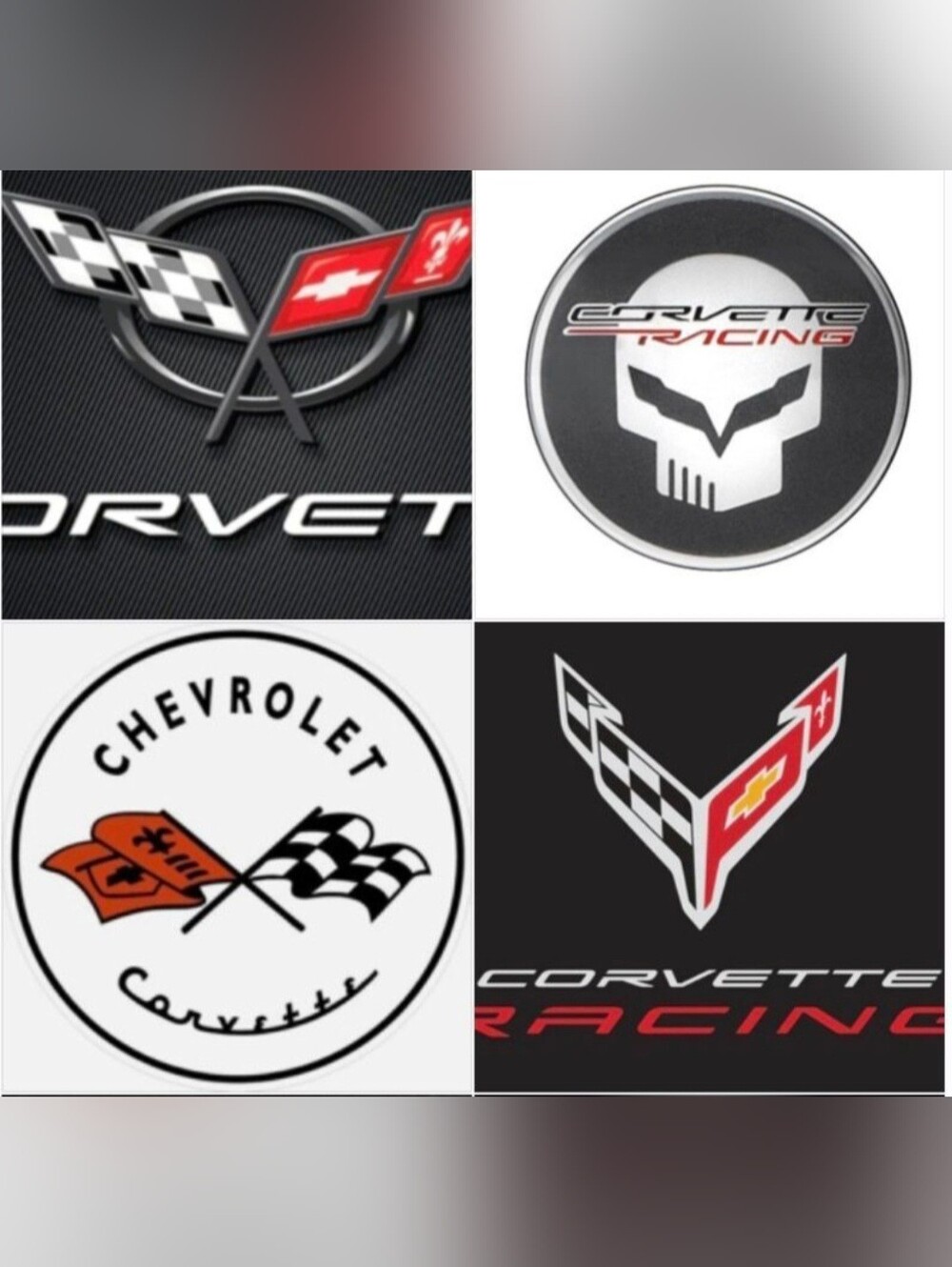 2 Corvette UNIVERSAL WIRELESS Logo LED Puddle Light 4 Choices See Video